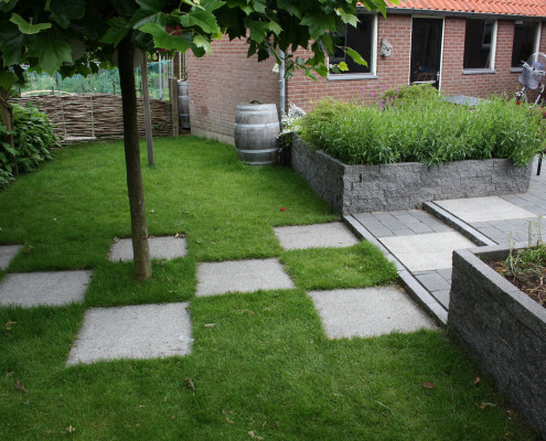 zijaanzicht tuin