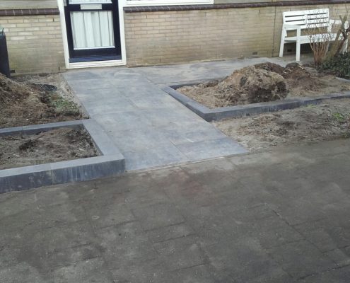 Aanleg bloembakken in Wageningen
